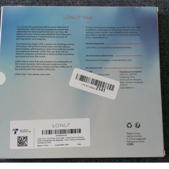 Case for iPhone 16 Pro Max. Lonli. White Pearl Tort Cover. Shiny. Magnetic - Picture 11 of 11